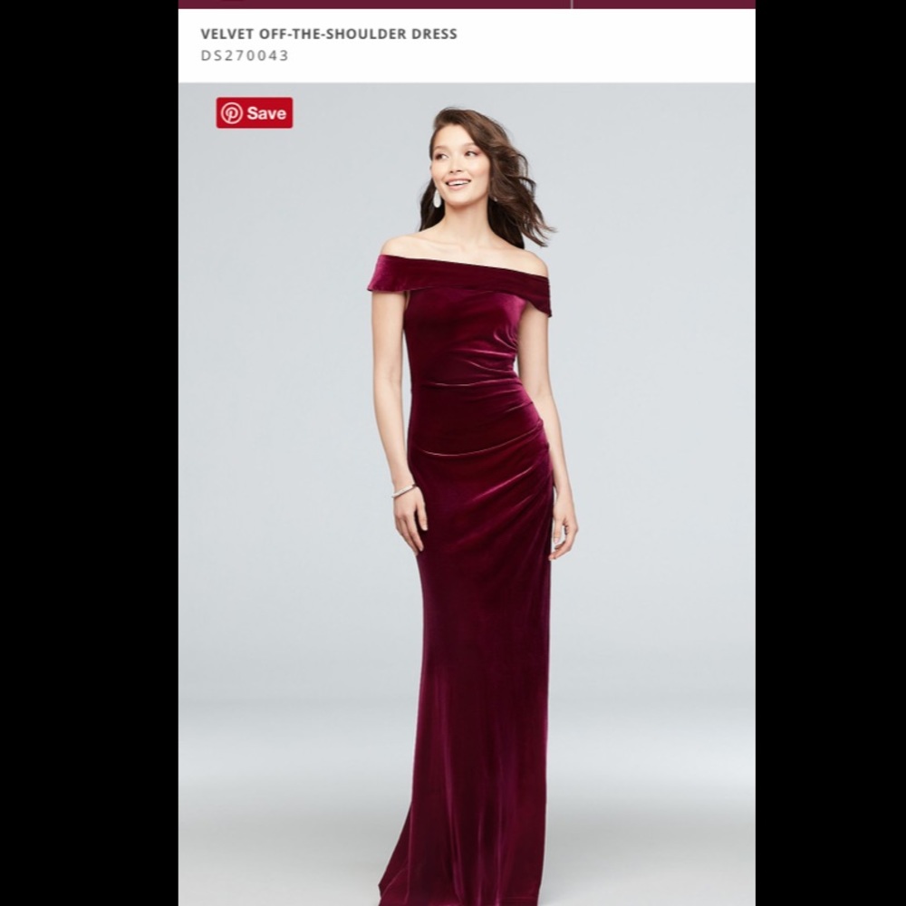 Velvet Off-the-Shoulder Dress